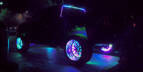 Color-Chasing RGB LED Wheel Ring Lights Kit (Flow Series) LED headlight kit AutoLEDTech Oracle Lighting Trendz Flow Series RGBHaloKits OneUpLighting Morimoto