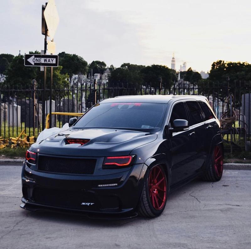 2011-2021 Jeep Grand Cherokee WK2 RGBW Color-Chasing LED DRL Replacement Headlights - Halogen to LED DRL HID Conversion LED headlight kit AutoLEDTech Oracle Lighting Trendz Flow Series RGBHaloKits OneUpLighting Morimoto