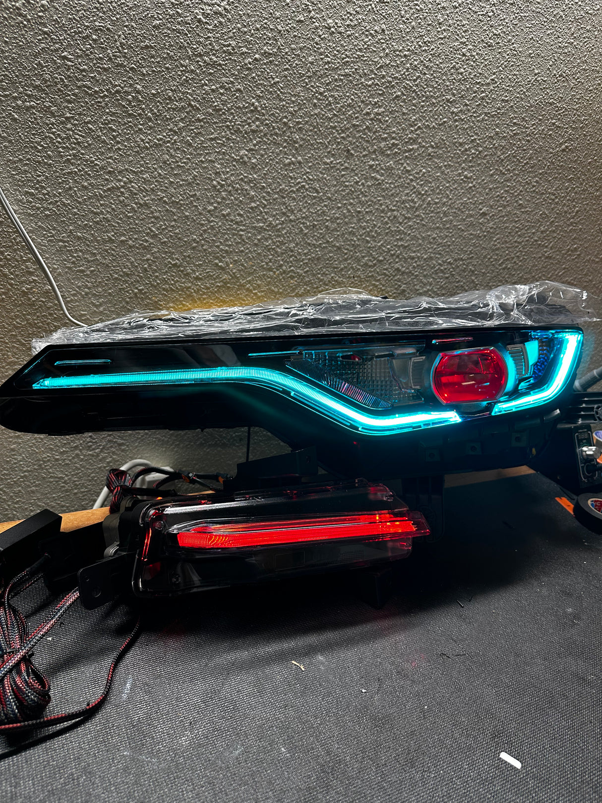 2019-2023 Chevrolet Camaro LT RS SS RGBW LED DRL Prebuilt Headlights & Fog Lights (Color-Changing) LED headlight kit AutoLEDTech Oracle Lighting Trendz Flow Series RGBHaloKits OneUpLighting Morimoto