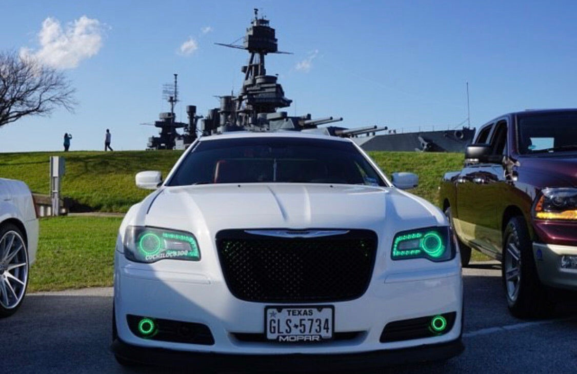 2011-2023 Chrysler 300 C SRT RGBW Color-Chasing LED DRL Boards LED headlight kit AutoLEDTech Oracle Lighting Trendz Flow Series RGBHaloKits OneUpLighting Morimoto