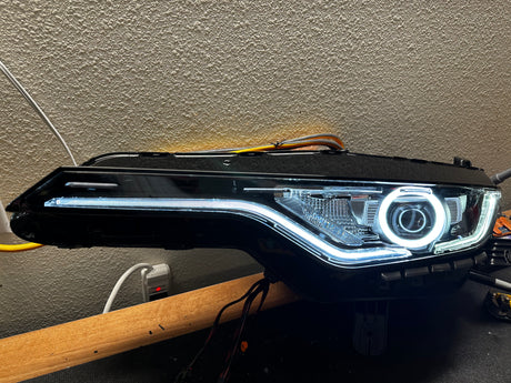 2019-2023 Chevrolet Camaro LT RS SS RGBW LED DRL Prebuilt Headlights & Fog Lights (Color-Changing) LED headlight kit AutoLEDTech Oracle Lighting Trendz Flow Series RGBHaloKits OneUpLighting Morimoto