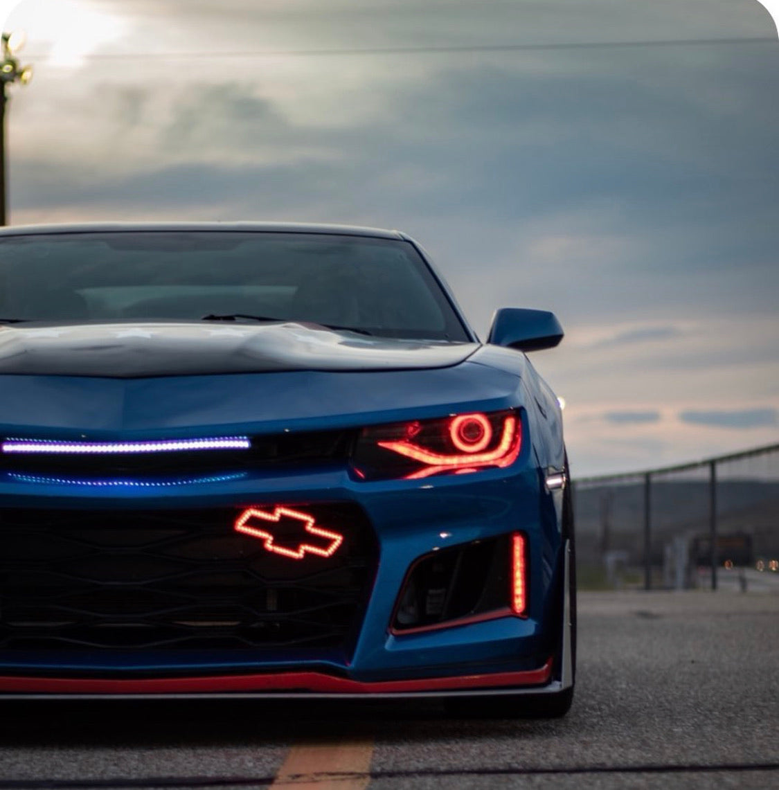Chevy Bowtie RGBW LED Emblem Logo Badge (RGBW | Flow Series) LED headlight kit AutoLEDTech Oracle Lighting Trendz Flow Series RGBHaloKits OneUpLighting Morimoto