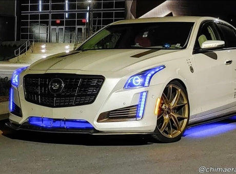 2014-2020 Cadillac CTS CTS-V RGBW Color-Chasing LED Halo + DRL Tube Kit LED headlight kit AutoLEDTech Oracle Lighting Trendz Flow Series RGBHaloKits OneUpLighting Morimoto