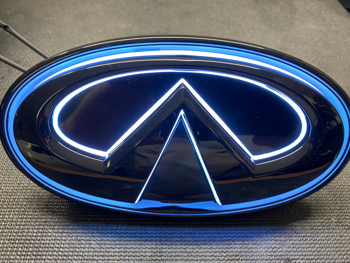 2014-2023 Infiniti Q50 Q60 Q70 Color Changing RGB LED Badge Grill Emblem Logo LED headlight kit AutoLEDTech Oracle Lighting Trendz Flow Series RGBHaloKits OneUpLighting Morimoto