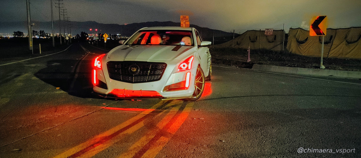 2020-2023 Cadillac CT-4 CT-5 CT-6 RGBW Color-Chasing LED DRL Tube Kit LED headlight kit AutoLEDTech Oracle Lighting Trendz Flow Series RGBHaloKits OneUpLighting Morimoto