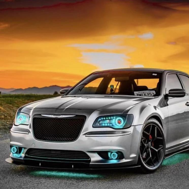 2011-2023 Chrysler 300 C SRT RGBW Color-Chasing LED DRL Boards LED headlight kit AutoLEDTech Oracle Lighting Trendz Flow Series RGBHaloKits OneUpLighting Morimoto