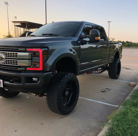 2017-2019 Ford F250 F350 Super Duty RGBW +A LED DRL Boards LED headlight kit AutoLEDTech Oracle Lighting Trendz Flow Series RGBHaloKits OneUpLighting Morimoto