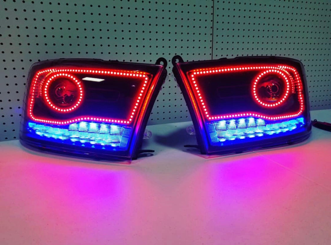 2013-2018 Dodge Ram 1500 2500 Color-Chasing/RGBW +A LED DRL Boards LED headlight kit AutoLEDTech Oracle Lighting Trendz Flow Series RGBHaloKits OneUpLighting Morimoto
