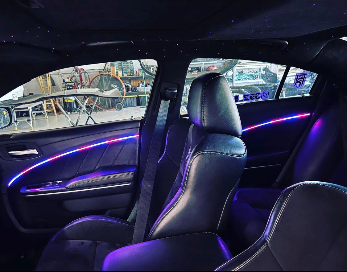 Flow Series LED Interior Dash Trim Ambient Lighting + Footwell Lighting Kit LED headlight kit AutoLEDTech Oracle Lighting Trendz Flow Series RGBHaloKits OneUpLighting Morimoto