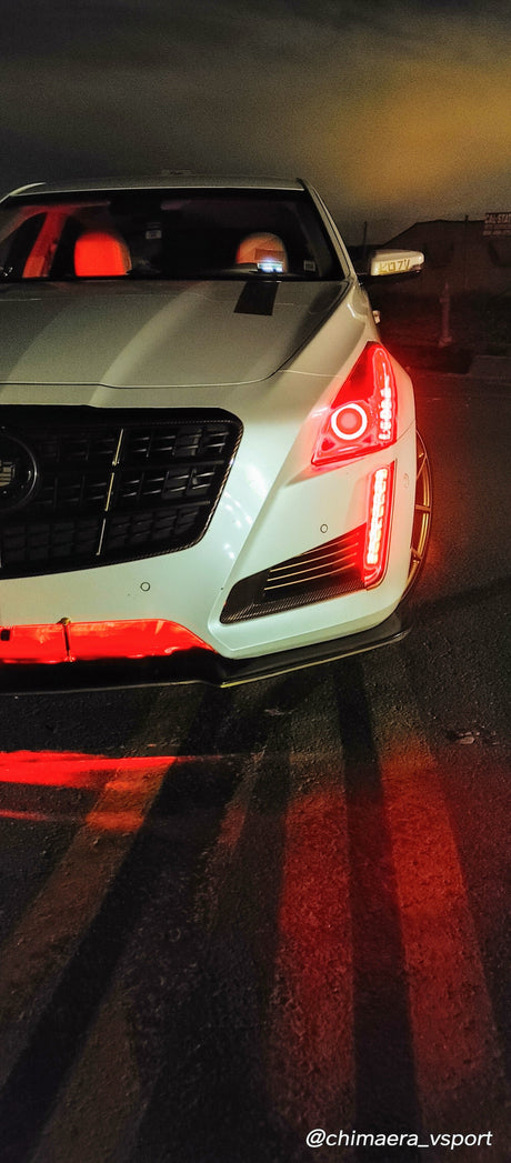 2020-2023 Cadillac CT-4 CT-5 CT-6 RGBW Color-Chasing LED DRL Tube Kit LED headlight kit AutoLEDTech Oracle Lighting Trendz Flow Series RGBHaloKits OneUpLighting Morimoto
