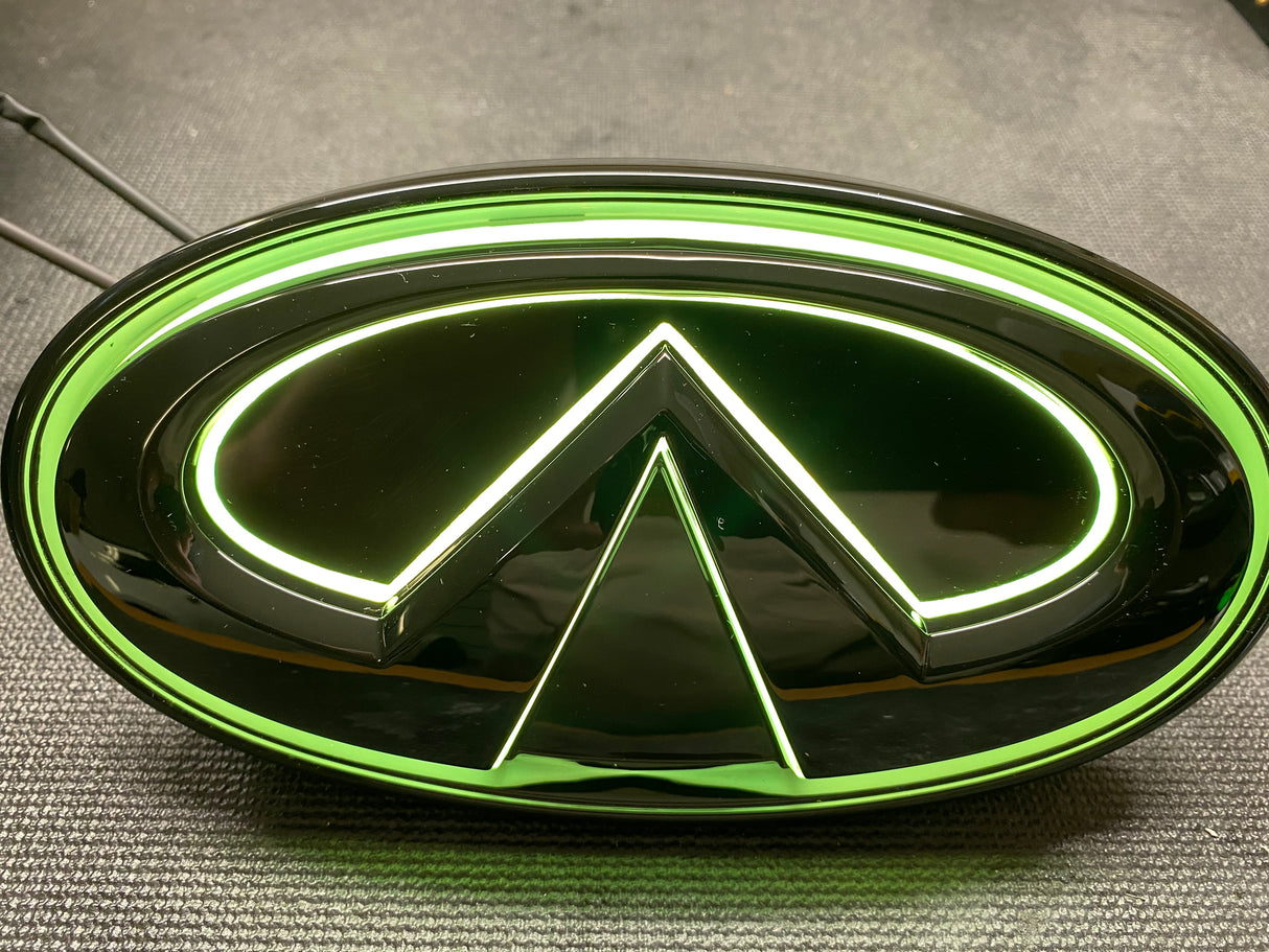 2014-2023 Infiniti Q50 Q60 Q70 Color Changing RGB LED Badge Grill Emblem Logo LED headlight kit AutoLEDTech Oracle Lighting Trendz Flow Series RGBHaloKits OneUpLighting Morimoto