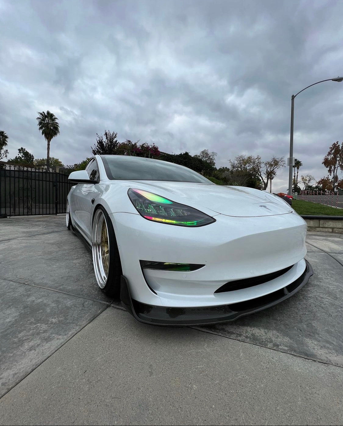 2017-2023 Tesla Model 3 RGBW Color-Chasing DRL Tube Kit (Flow Series) LED headlight kit AutoLEDTech Oracle Lighting Trendz Flow Series RGBHaloKits OneUpLighting Morimoto
