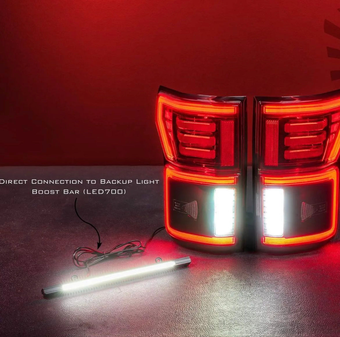 2015-2020 Ford F-150 & Raptor Red/Smoked Full LED Tail Lights - Fits all models LED headlight kit AutoLEDTech Oracle Lighting Trendz Flow Series RGBHaloKits OneUpLighting Morimoto