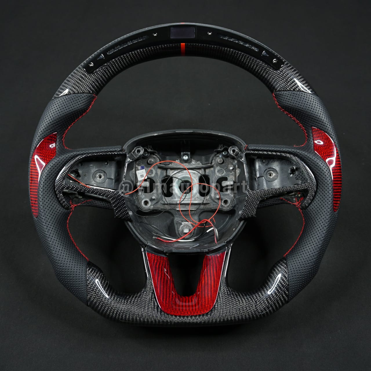2015-2023 Dodge Charger Custom Carbon Fiber Steering Wheel w/ LED RPM Display LED headlight kit AutoLEDTech Oracle Lighting Trendz Flow Series RGBHaloKits OneUpLighting Morimoto