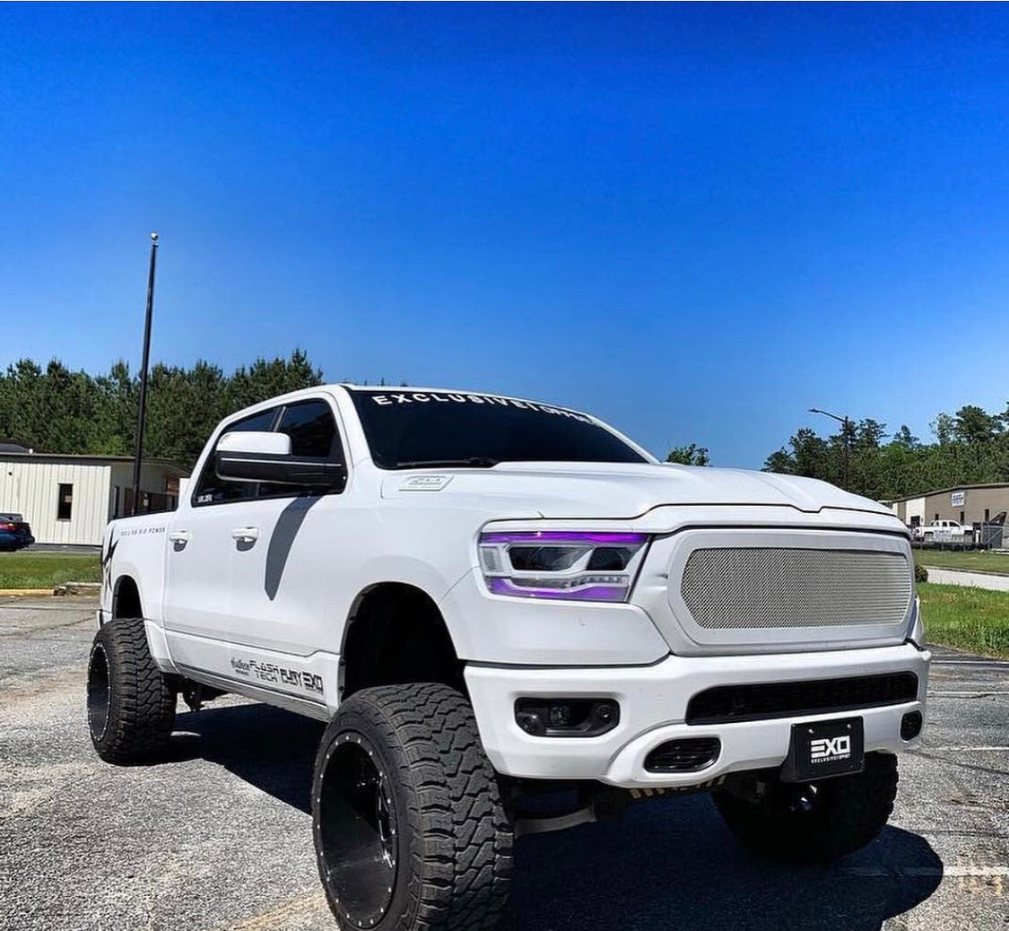 2019-2023 Ram 1500 Truck RGBW +A LED DRL Boards (Laramie Rebel Big Horn) LED headlight kit AutoLEDTech Oracle Lighting Trendz Flow Series RGBHaloKits OneUpLighting Morimoto