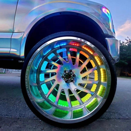 Color-Chasing RGB LED Wheel Ring Lights Kit (Flow Series) LED headlight kit AutoLEDTech Oracle Lighting Trendz Flow Series RGBHaloKits OneUpLighting Morimoto