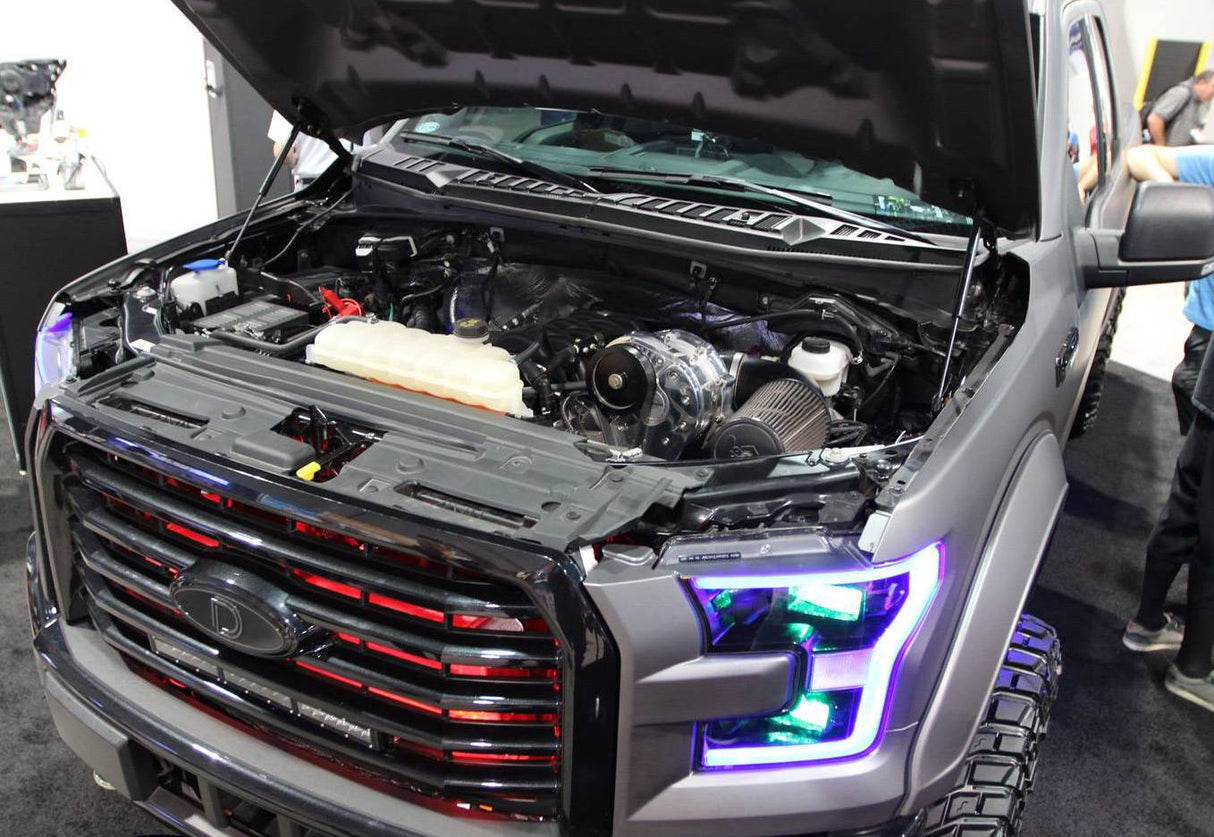 2016-2020 Ford Raptor RGBW +A LED DRL Boards LED headlight kit AutoLEDTech Oracle Lighting Trendz Flow Series RGBHaloKits OneUpLighting Morimoto
