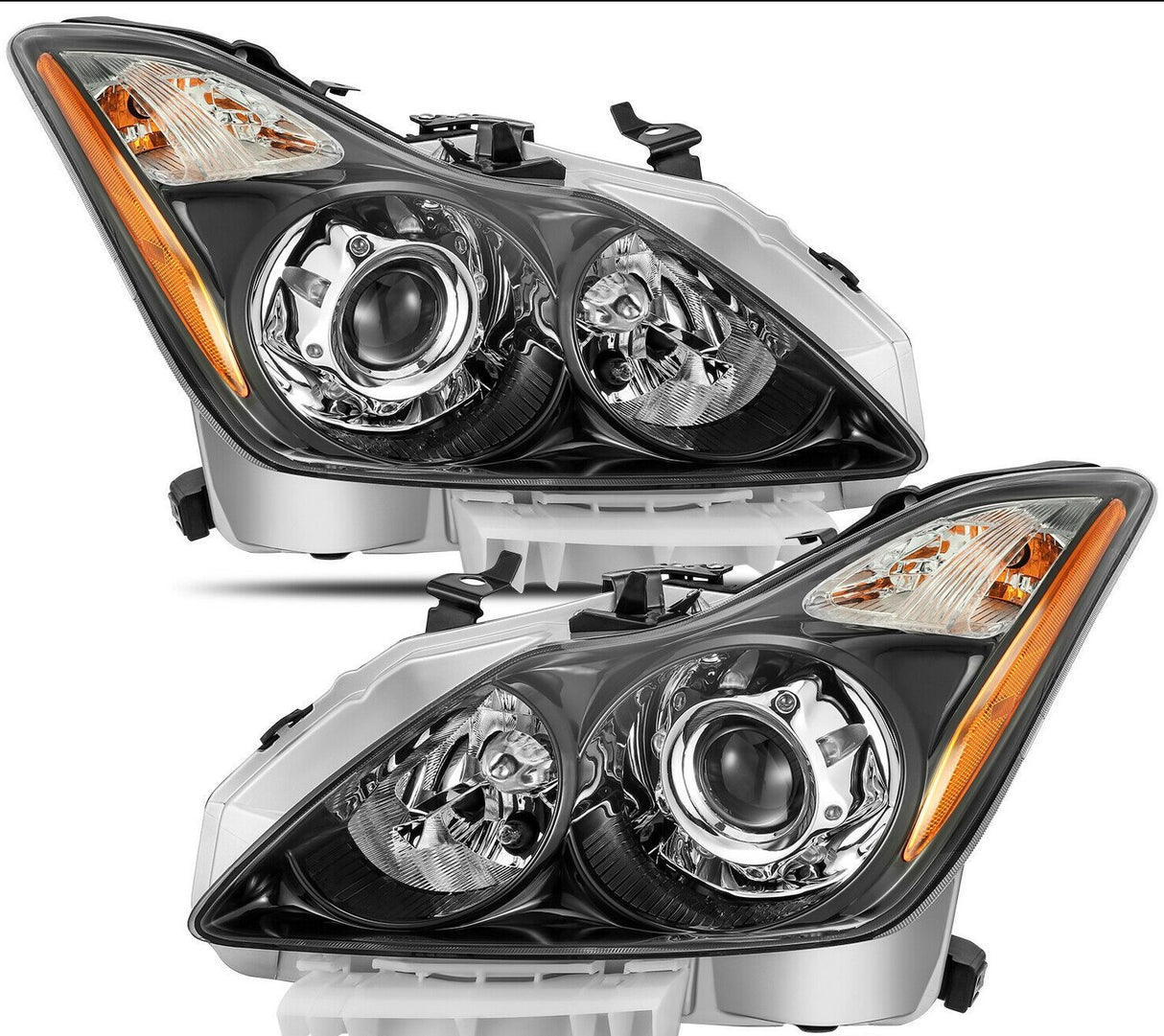 2008-2015 Infiniti G37/Q60 Coupe RGBW Color-Chasing LED Halo Prebuilt Headlights (Flow Series) LED headlight kit AutoLEDTech Oracle Lighting Trendz Flow Series RGBHaloKits OneUpLighting Morimoto