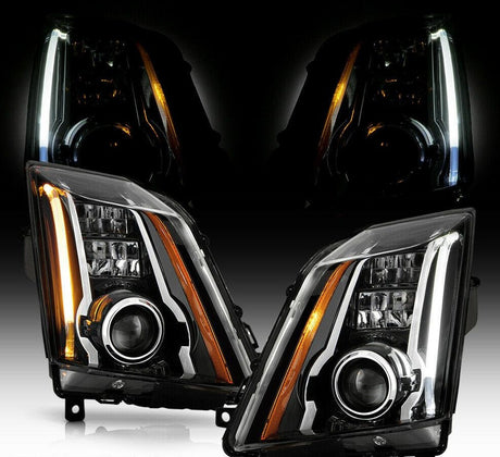 2008-2015 Cadillac CTS & CTS-V RGBW Color-Chasing LED Halo DRL Headlights LED headlight kit AutoLEDTech Oracle Lighting Trendz Flow Series RGBHaloKits OneUpLighting Morimoto