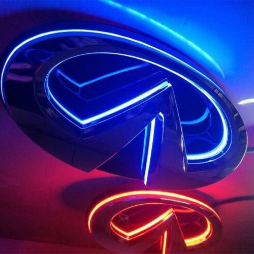2014-2023 Infiniti Q50 Q60 Q70 Color Changing RGB LED Badge Grill Emblem Logo LED headlight kit AutoLEDTech Oracle Lighting Trendz Flow Series RGBHaloKits OneUpLighting Morimoto