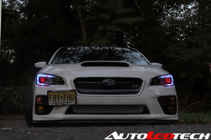 2018-2021 Subaru Impreza WRX STI RGBW Color-Chasing C-Bar LED DRL Board Halo Kit LED headlight kit AutoLEDTech Oracle Lighting Trendz Flow Series RGBHaloKits OneUpLighting Morimoto