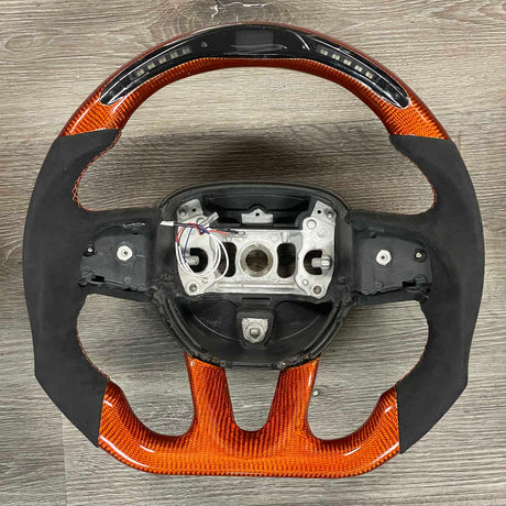 2015-2023 Dodge Charger Custom Carbon Fiber Steering Wheel w/ LED RPM Display LED headlight kit AutoLEDTech Oracle Lighting Trendz Flow Series RGBHaloKits OneUpLighting Morimoto