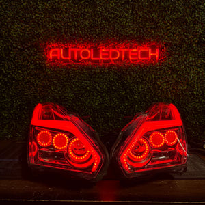 2009-2024 Nissan GTR R35 RGBW Flow Series LED DRL Halo Headlights - AutoLEDTech.com