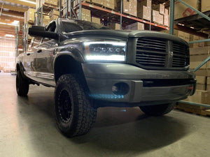 2006-2009 Dodge Ram NOVA-Series LED Projector Headlights - Alpha Black - AutoLEDTech.com