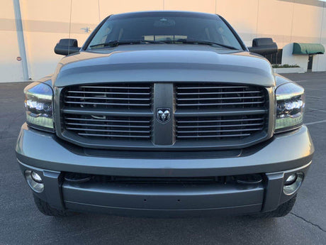 2006-2009 Dodge Ram NOVA-Series LED Projector Headlights - Alpha Black - AutoLEDTech.com