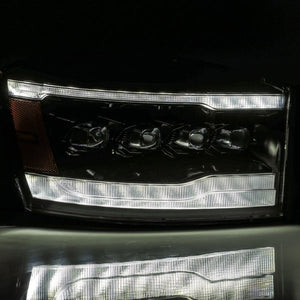 2006-2009 Dodge Ram NOVA-Series LED Projector Headlights - Alpha Black - AutoLEDTech.com