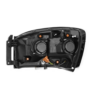 2006-2009 Dodge Ram NOVA-Series LED Projector Headlights - Alpha Black - AutoLEDTech.com