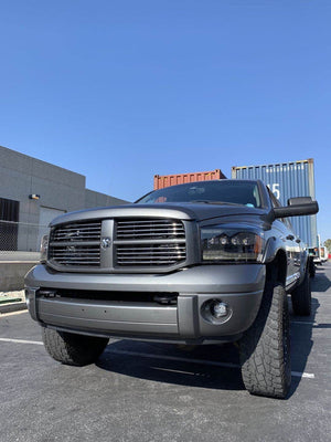 2006-2009 Dodge Ram NOVA-Series LED Projector Headlights - Alpha Black - AutoLEDTech.com