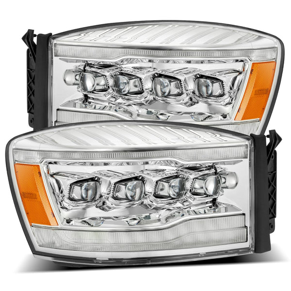 2006-2009 Dodge Ram NOVA-Series LED Projector Headlights - Alpha Black - AutoLEDTech.com
