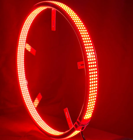 8 Row RGBW LED Color-Changing Wheel Ring Lights Kit - AutoLEDTech.com