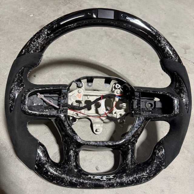 2021-2026+ Ram TRX 1500 Custom Carbon Fiber Steering Wheel - IN STOCK - AutoLEDTech.com