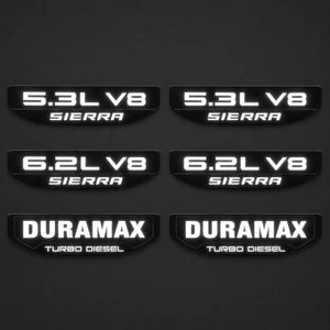 2019-2026 GMC Sierra 1500 Illuminated Fender Badge - AutoLEDTech.com