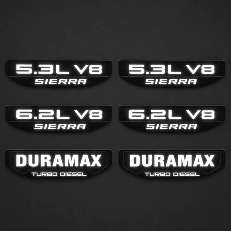 2019-2026 GMC Sierra 1500 Illuminated Fender Badge - AutoLEDTech.com