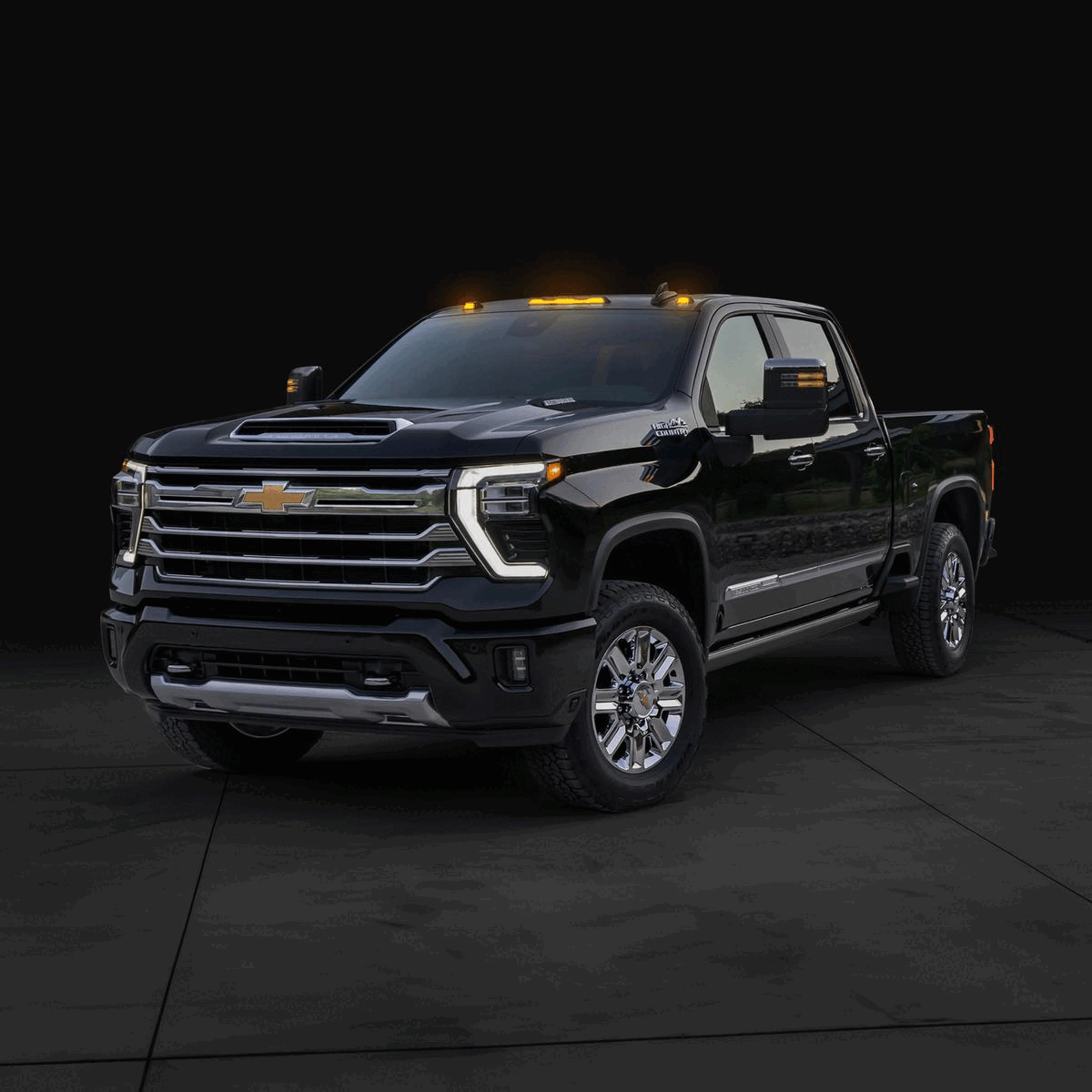 2020 2025 GMC Chevy HD RGBW LED Roof Cab Lights Clear Lens