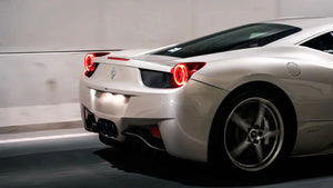 10-15 Ferrari 458 NOVA-Series Prismatic LED Tail Lights Smoke - AutoLEDTech.com