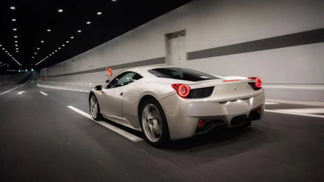 10-15 Ferrari 458 NOVA-Series Prismatic LED Tail Lights Smoke - AutoLEDTech.com
