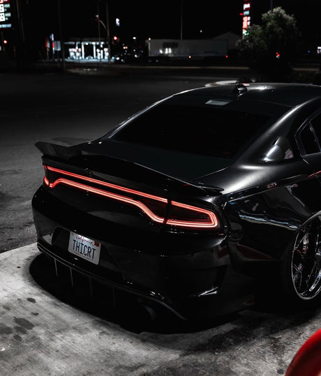 2015-2023 Dodge Charger Alpharex Nova LED Projector Headlights (Alpha Black) - AutoLEDTech.com