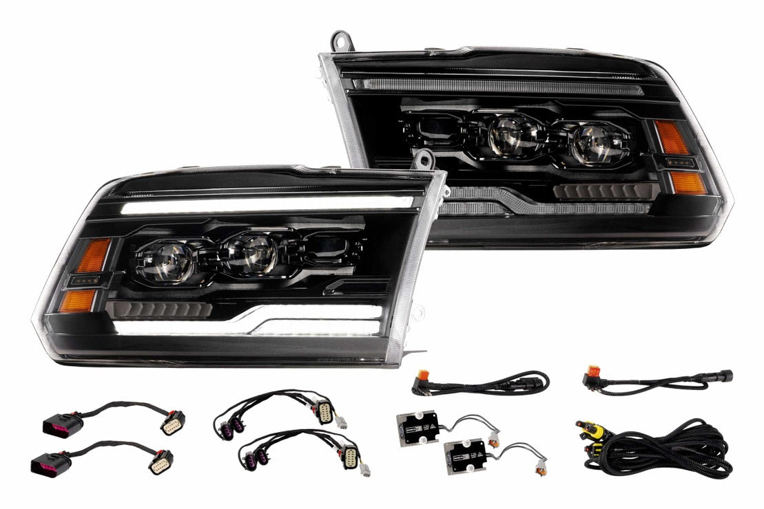 2009-2018 Dodge Ram XB EVO Hybrid LED DRL Projector Headlights