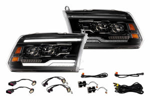 2013-2018 Dodge Ram White Amber LED DRL XBG Grill Light Assembly - AutoLEDTech.com