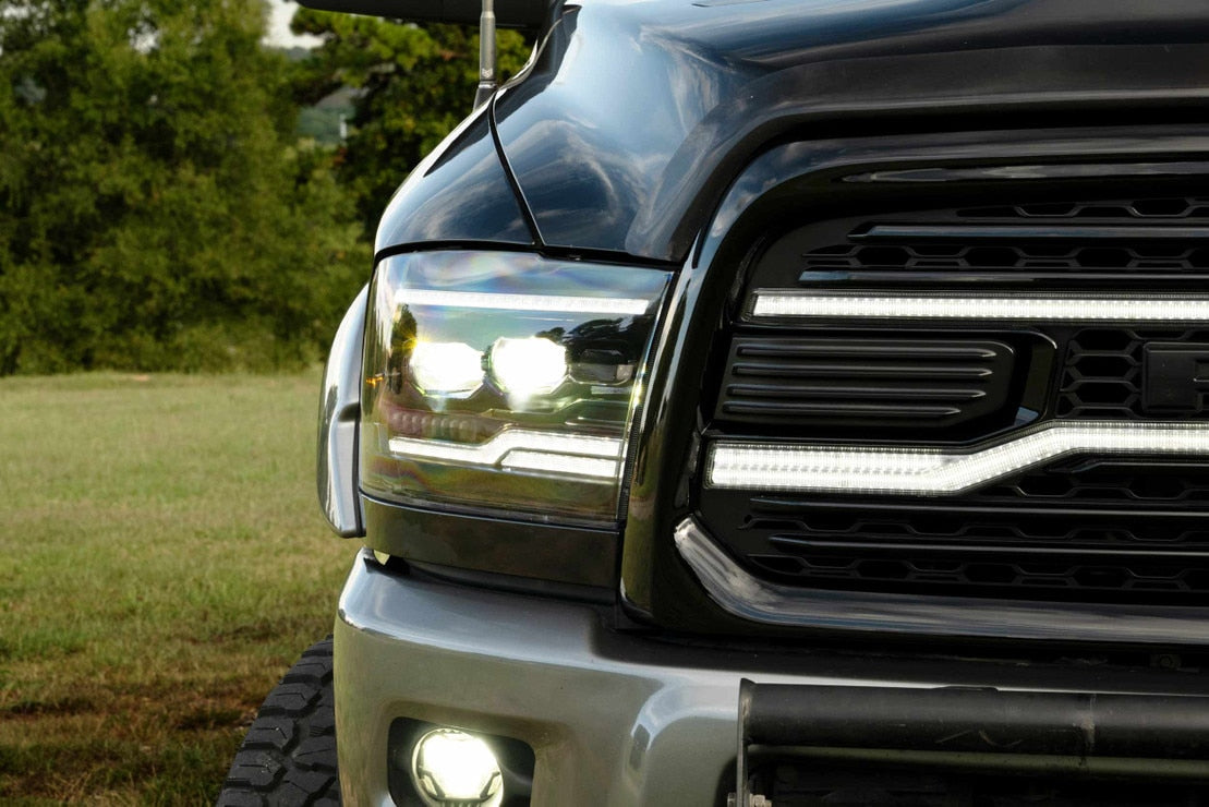 2009-2018 Dodge Ram XB EVO Hybrid LED DRL Projector Headlights
