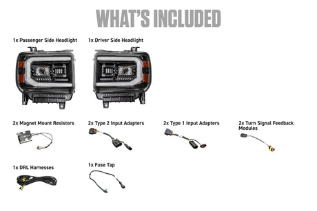 15-19 GMC Sierra 2500HD Morimoto XB Evo Hybrid LED Headlights - AutoLEDTech.com