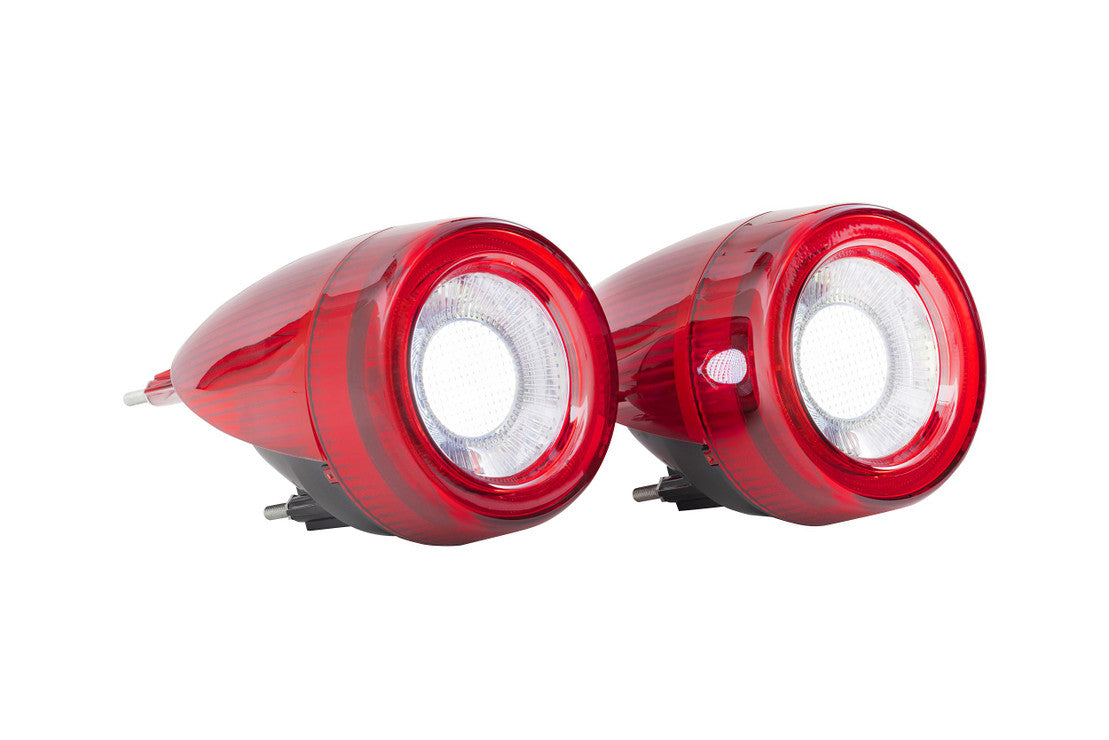 2005-2010 Ferrari F430 Red or Smoked LED Tail Light Assemblies - Plug & Play