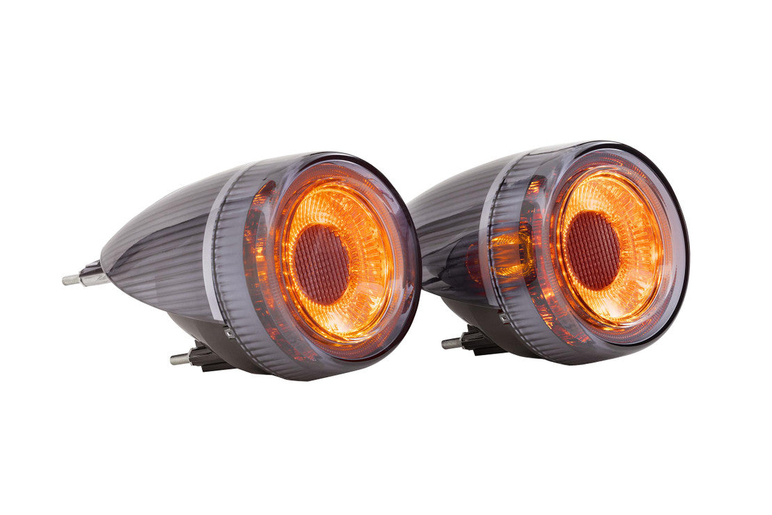 2005-2010 Ferrari F430 Red or Smoked LED Tail Light Assemblies - Plug & Play