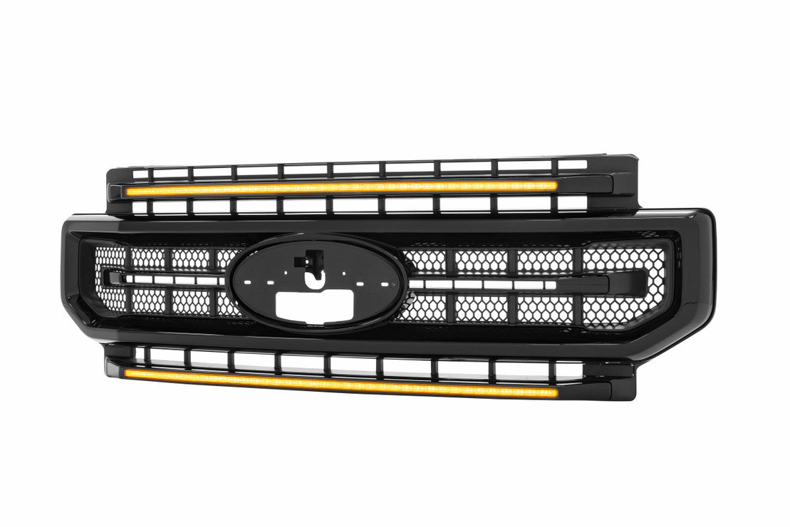 2020-2022 Ford Super Duty F250 White or Amber LED DRL XBG Grill Light Assembly