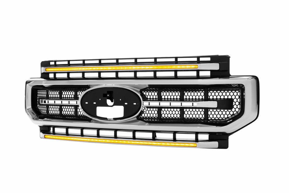 2020-2022 Ford Super Duty F250 White or Amber LED DRL XBG Grill Light Assembly