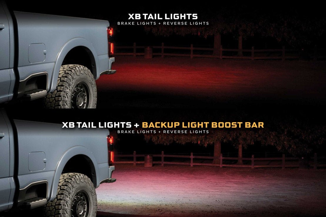 2023-2026+ Ford Super Duty F250 Red Smoked LED Tail Lights